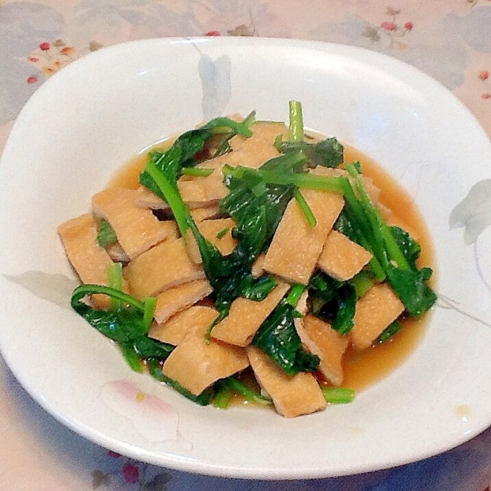 小松菜と油あげの煮浸し